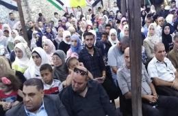 حفل تكريم للطلاب الفلسطينيين الأوائل في مخيم الرمل 