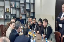 الأونروا  تلتقي لجنة متابعة المهجرين الفلسطيني من سوريا في مخيم برج البراجنة 