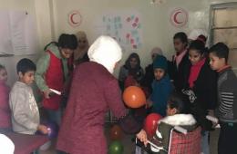 فعالية ترفيهية لذوي الاحتياجات الخاصة في مخيم خان دنون 