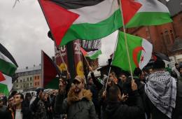 فلسطينيو سورية يشاركون في اعتصام هلسينبورغ رفضاً لـ"صفقة القرن"
