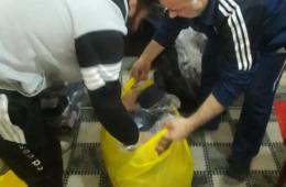 توزيع بعض المساعدات على فلسطينيي سورية في مخيمي شاتيلا وبرج البراجنة 