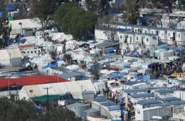 أكثر من 450 فلسطينياً في مخيم موريا يواجهون الحجر الصحي
