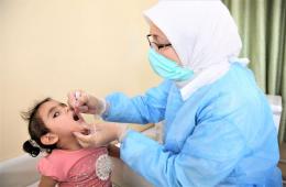 تطعيم 16 ألف طفل فلسطيني في مراكز الأونروا بسورية 