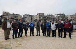 منسق منظمات الأمم المتحدة يزور مخيم اليرموك ويتعهد بتقديم الدعم