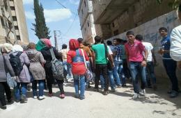 شكوى من تجاوزات طلاب الثانوية في مخيم خان الشيح