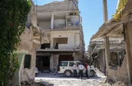 استمرار أعمال تأهيل البنية التحتية لحيّ الحجر الأسود جنوب دمشق