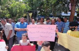 لبنان.. فلسطينيو سورية يعتصمون أمام مكاتب الأونروا 