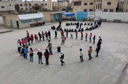 مدرسة للتعليم الأساسي في مخيّم درعا تحقق نسبة نجاح 100 % 