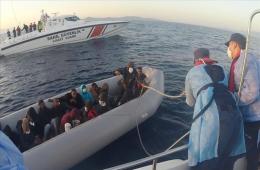 خفر السواحل التركي ينقذ 22 مهاجراً