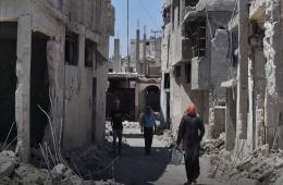فوضى في توزيع مساعدة الأونروا للنازحين الفلسطينيين في درعا
