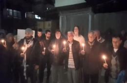 مخيم البداوي. وقفة تضامنية مع أهالي ضحايا الغرق من فلسطينيي سورية