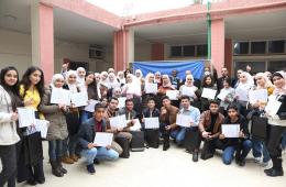 الأونروا تكرم 73 طالباً فلسطينياً متوفقاً في شهادة التعليم الأساسي