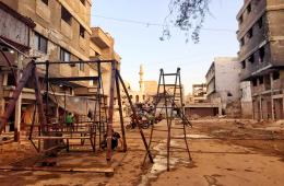 إحياء ساحة العيد في مخيم اليرموك يعيد الأمل بعودة الحياة