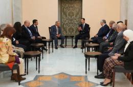 أكثر من 100 شخصية فلسطينية يستنكرون لقاء اتحاد الجاليات مع الرئيس السوري