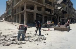 مخيم اليرموك. أعمال صيانة تستهدف البنية التحتية ومطالبات بالمزيد
