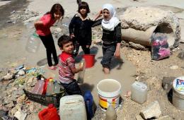آلاف الأطفال الفلسطينيين والسوريين معرضين لخطر الإصابة بالكوليرا
