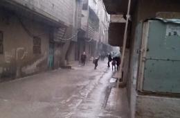لسوء البنى التحتية. مياه الأمطار تتسرب إلى منازل الأهالي في مخيم خان دنون