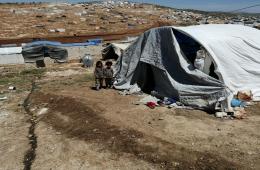 أوضاع سيئة يعيشها الفلسطينيون بمخيم الجزيرة في ريف إدلب