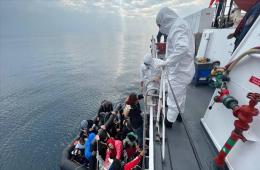 خفر السواحل التركي ينقذ 380 مهاجر بينهم فلسطينيون