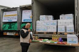 قافلة مساعدات إنسانية من الداخل الفلسطيني تصل إلى الشمال السوري  