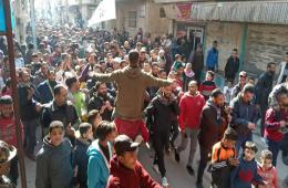 مسيرات منددة بالعدوان الإسرائيلي على مخيم جنين في عدة مخيمات فلسطينية