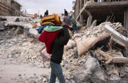 نزوح عشرات العائلات الفلسطينية في مناطق شمال غربي سوريا بسبب الزلزال
