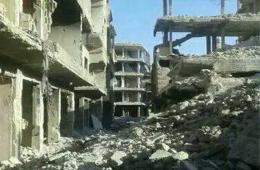 مخيم اليرموك. أهالي حي 8 آذار يطالبون بتنظيف الحي وإزالة الأنقاض