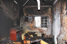 إصابة عائلة بحروق إثر اندلاع النيران بمنزل في مخيم الحسينية 