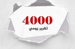 مجموعة العمل من أجل فلسطينيي سوريا تصدر تقريرها التوثيقي اليومي رقم 4000