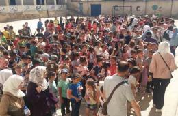 افتتاح نادي صيفي لطلاب مخيم اليرموك في دمشق