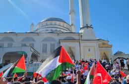 فلسطينيو سورية يتظاهرون في إسطنبول دعماً لغزة والقدس