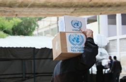 المهجرون الفلسطينيون جنوب دمشق يشكون تأخر توزيع مساعدات الأونروا