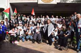جمعية القدس الخيرية تنظم وقفة تضامنية مع غزة بدار المسنين في دمشق