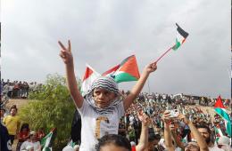 سوريا. مسيرات تضامنية مع غزة في معظم المخيمات الفلسطينية