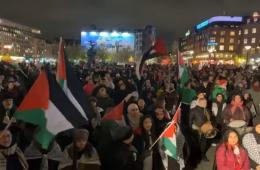 كوبنهاغن. فلسطينيو سورية يشاركون في مظاهرة تضامنية ضخمة مع غزة