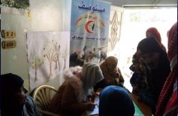 مستوصف شهداء اليرموك يقدم عيادة طبية متنقلة للأطفال في مخيم خان الشيح