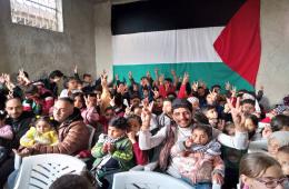 مبادرة من جيل لجيل. شباب مخيم درعا ينظمون حفلاً توعوياً للأطفال حول فلسطين