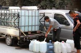أزمة مياه حادة في مخيم خان دنون