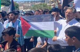 عفرين. الفلسطينيون يشاركون في احتجاجات منددة بالعدوان على غزة