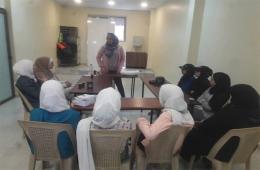 افتتاح دورة حلاقة للنساء في مخيم اليرموك