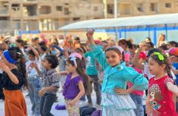 مئات الطلبة يشاركون في النادي الصيفي بمخيمي درعا واليرموك