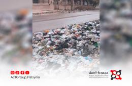 نشطاء في مخيم اليرموك يطالبون بتحرك عاجل لإزالة النفايات وإعادة تفعيل اللجنة المحلية