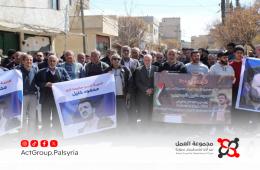 عائلة وأهالي مخيم خان الشيح يطالبون بالإفراج الفوري عن الناشط الفلسطيني محمود خليل المحتجز في الولايات المتحدة