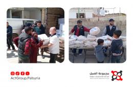 مبادرات إغاثية تطلقها هيئة فلسطين التنموية في مخيم خان الشيح