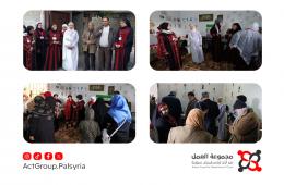 معرض "سيدات أعمال فلسطينية" يبرز التراث الفلسطيني في مخيم العائدين بحمص 