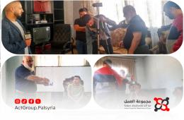 مجموعة العمل تنظم دورة تصوير في مخيم النيرب