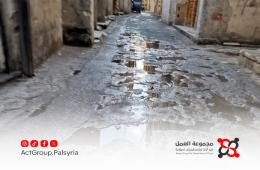 تدهور البنية التحتية في مخيم العائدين بحماة وسط غياب أعمال الصيانة