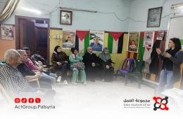 مخيم حماة .محاضرة توعوية عن الطلاق وآثاره النفسية والقانونية