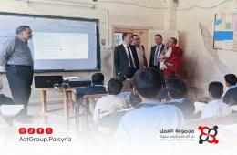 بعد 14 عاماً.. وفد من الأونروا يتفقد مدارس المزيريب وجلّين جنوب سورية