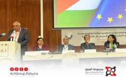 رغم الشتات.. فلسطينيون سوريون يدعمون أسرى فلسطين في مؤتمر بروكسل